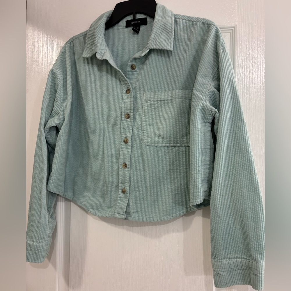 Corduroy Crop Jacket, OX - Picture 2 of 5